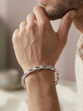 Peora Heritage Craft Oxidised  Kada - Silver