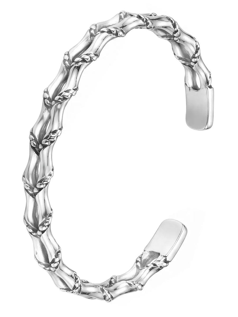 Peora Heritage Craft Oxidised  Kada - Silver
