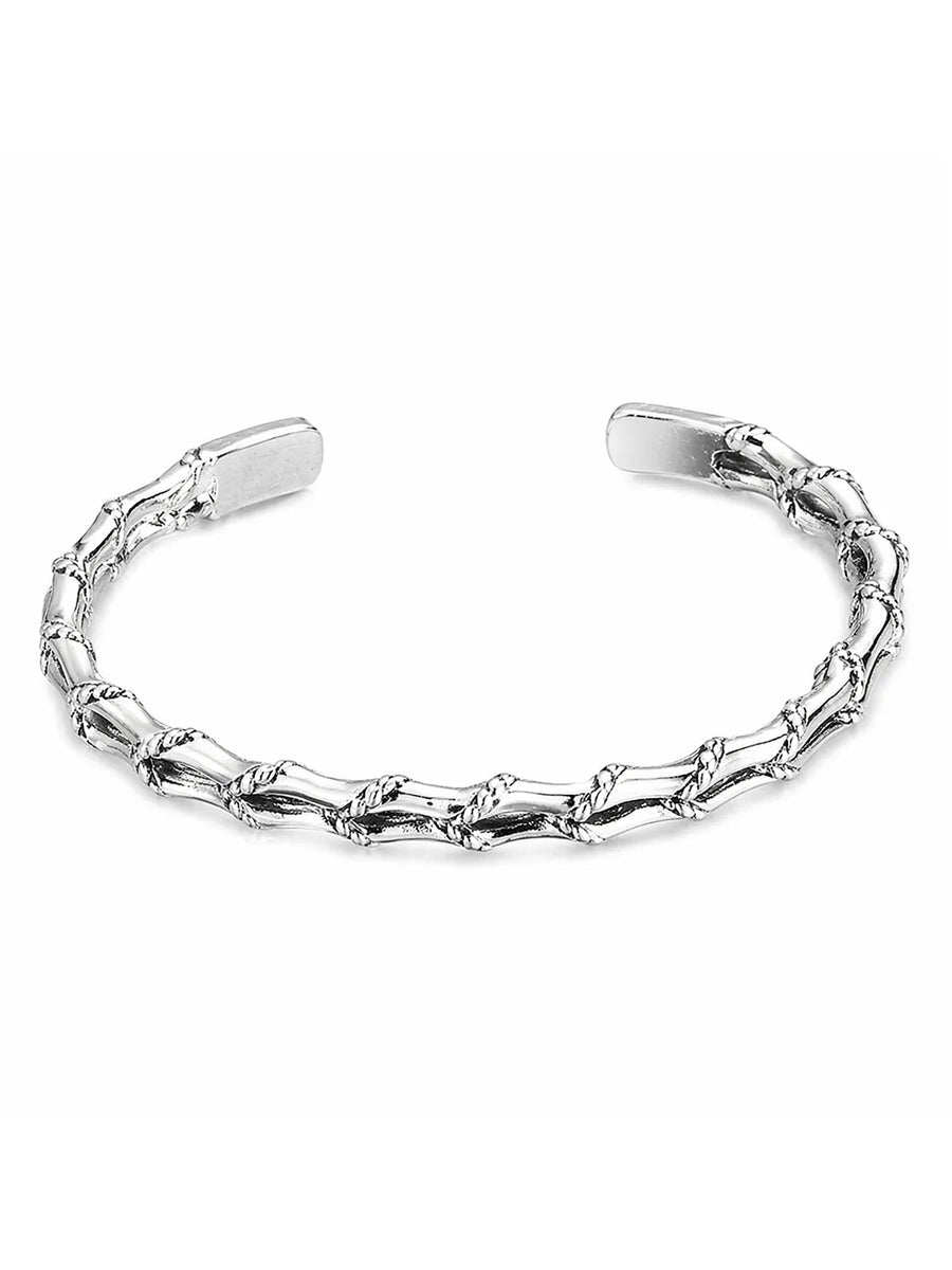 Peora Heritage Craft Oxidised  Kada - Silver