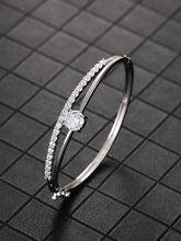 Peora Sparkling Crystal Bracelet- Silver