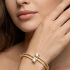 Peora Crystal Duo Bracelet- Gold