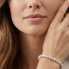 Peora Delicate Heart Chain Bracelet - Silver