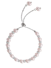 Peora Delicate Heart Chain Bracelet - Silver