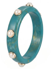 Peora Ocean Pearl Accent Resin Bangle
