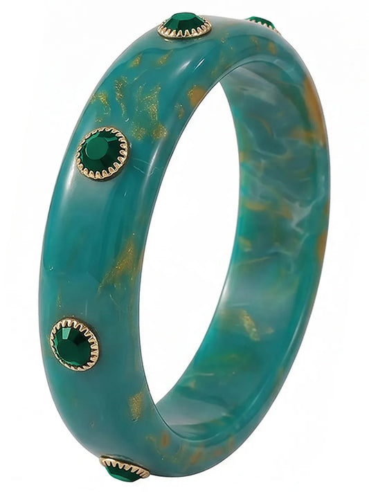Peora Ocean Stone Accent Resin Bangle