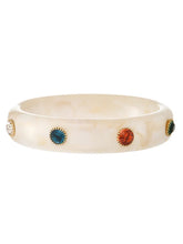Peora MoonBeam Stone Accent Resin Bangle
