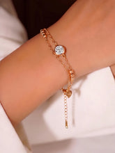 Gold Plated White Orbit Bracelet