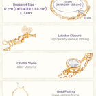 Gold Plated White Orbit Bracelet