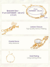 Gold Plated White Orbit Bracelet