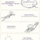 Rodium Plated White Orbit Bracelet