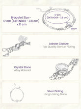 Rodium Plated White Orbit Bracelet