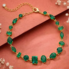 Gold Plated Emerald Spectrum Bracelet