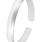 Rhodium Plated Sleek Curve Bracelet