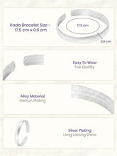 Rhodium Plated Sleek Curve Bracelet