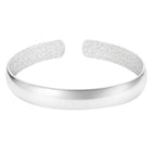 Rhodium Plated Sleek Curve Bracelet