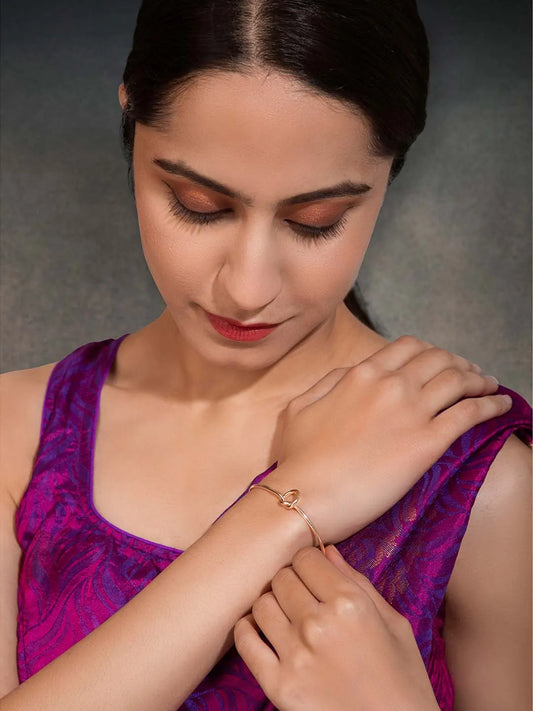 Staple Cuff Bracelet by Peora | Bold & Modern Wristwear