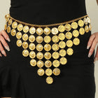 Golden Dusk Cascading Coin Belt