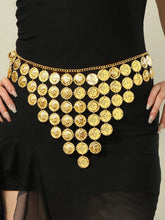 Golden Dusk Cascading Coin Belt