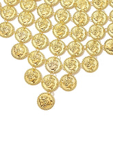 Golden Dusk Cascading Coin Belt