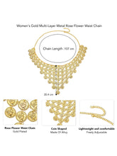 Golden Dusk Cascading Coin Belt