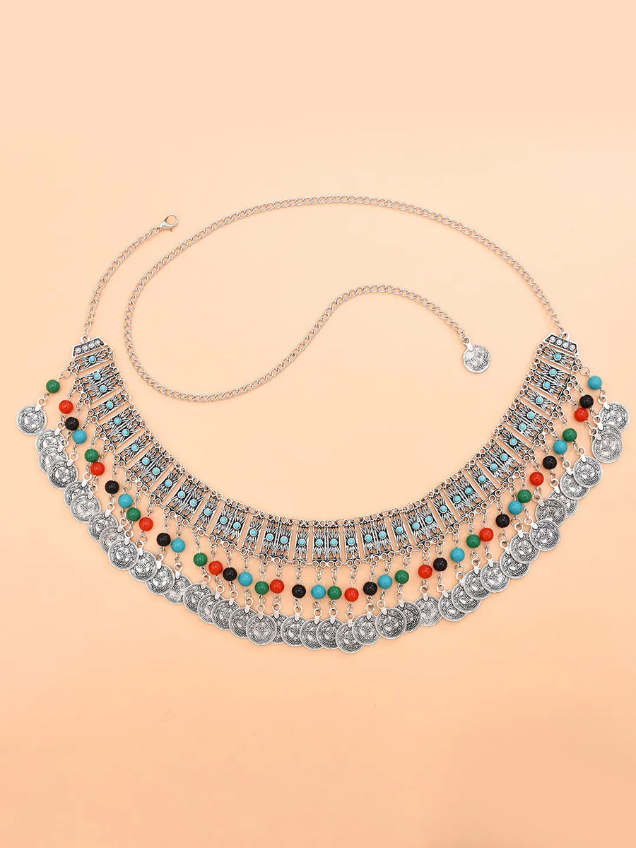 Carnival Charm Bead & Coin Belt