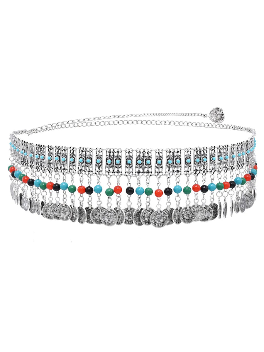 Carnival Charm Bead & Coin Belt