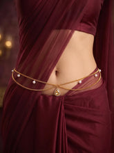 Peora Layered Crystal Belly Chain - Gold