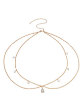 Peora Layered Charm Belly Chain - Gold