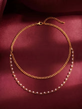 Peora Delicate Pearl Belly Chain - Gold
