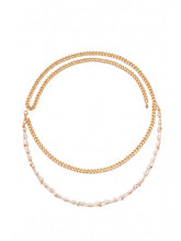 Peora Delicate Pearl Belly Chain - Gold