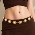 Gold Plated Pearl Belly Chain