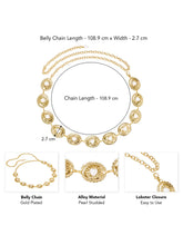 Gold Plated Pearl Belly Chain