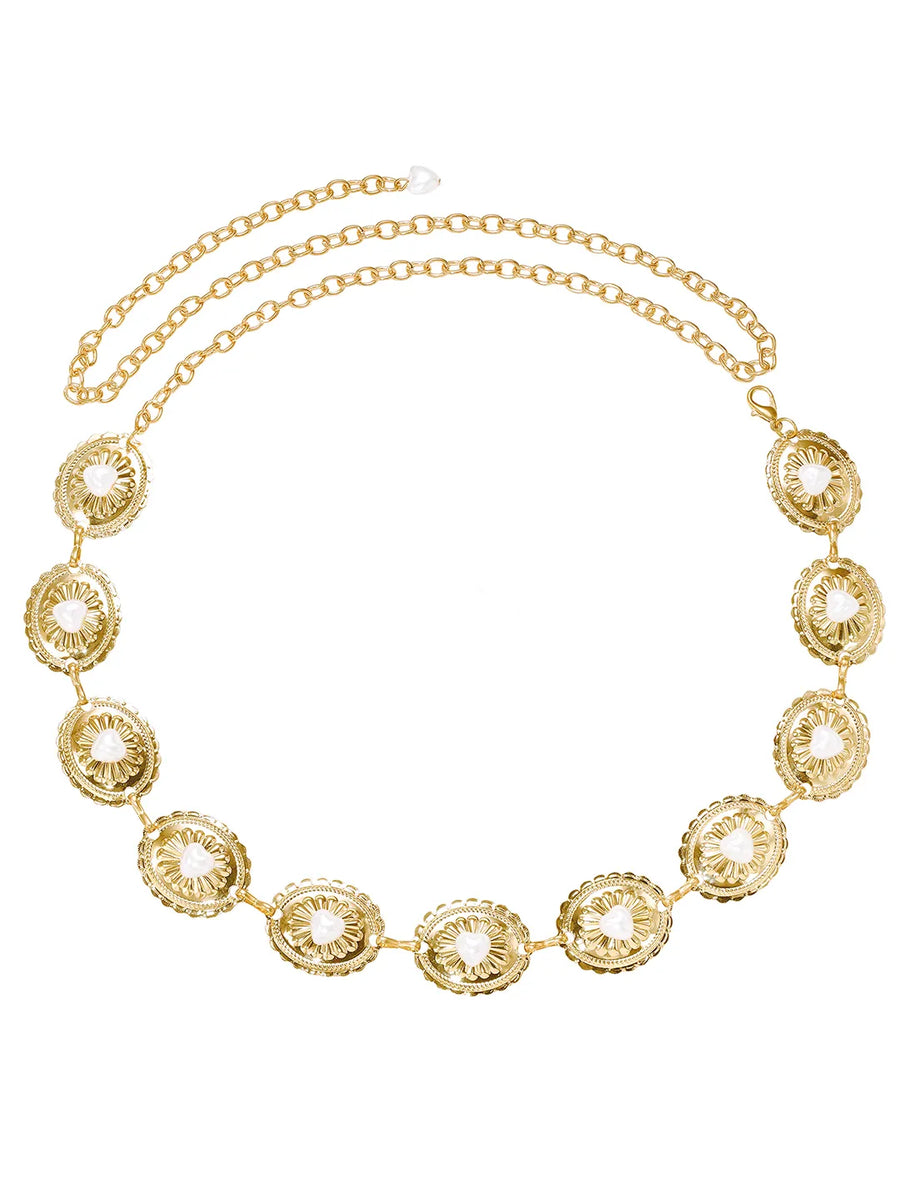 Gold Plated Pearl Belly Chain