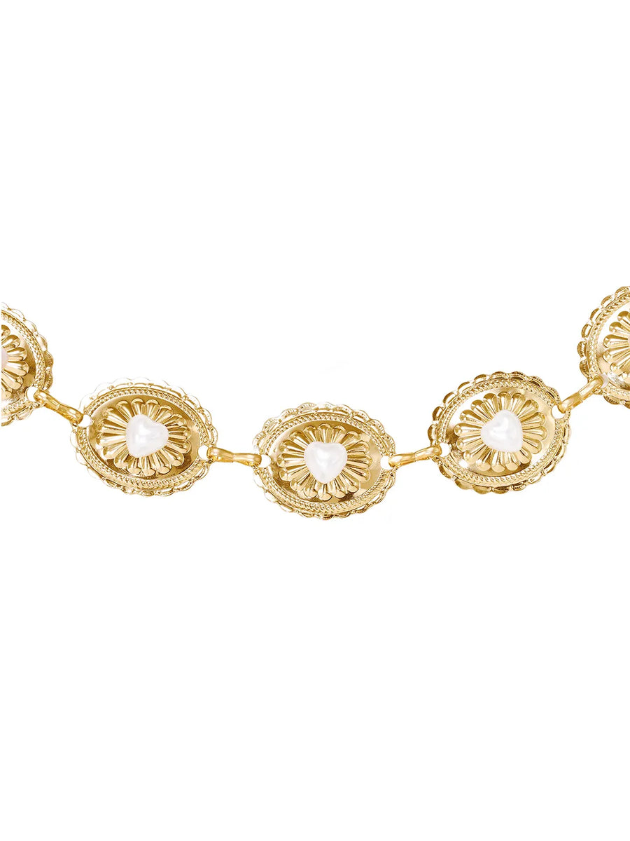 Gold Plated Pearl Belly Chain