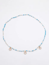 Peora Blue Beaded Double Layer Belly Chain