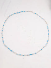 Peora Blue Beaded Double Layer Belly Chain