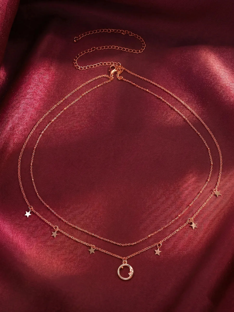 Peora Moonlit Dreams Charm Belly Chain - Gold