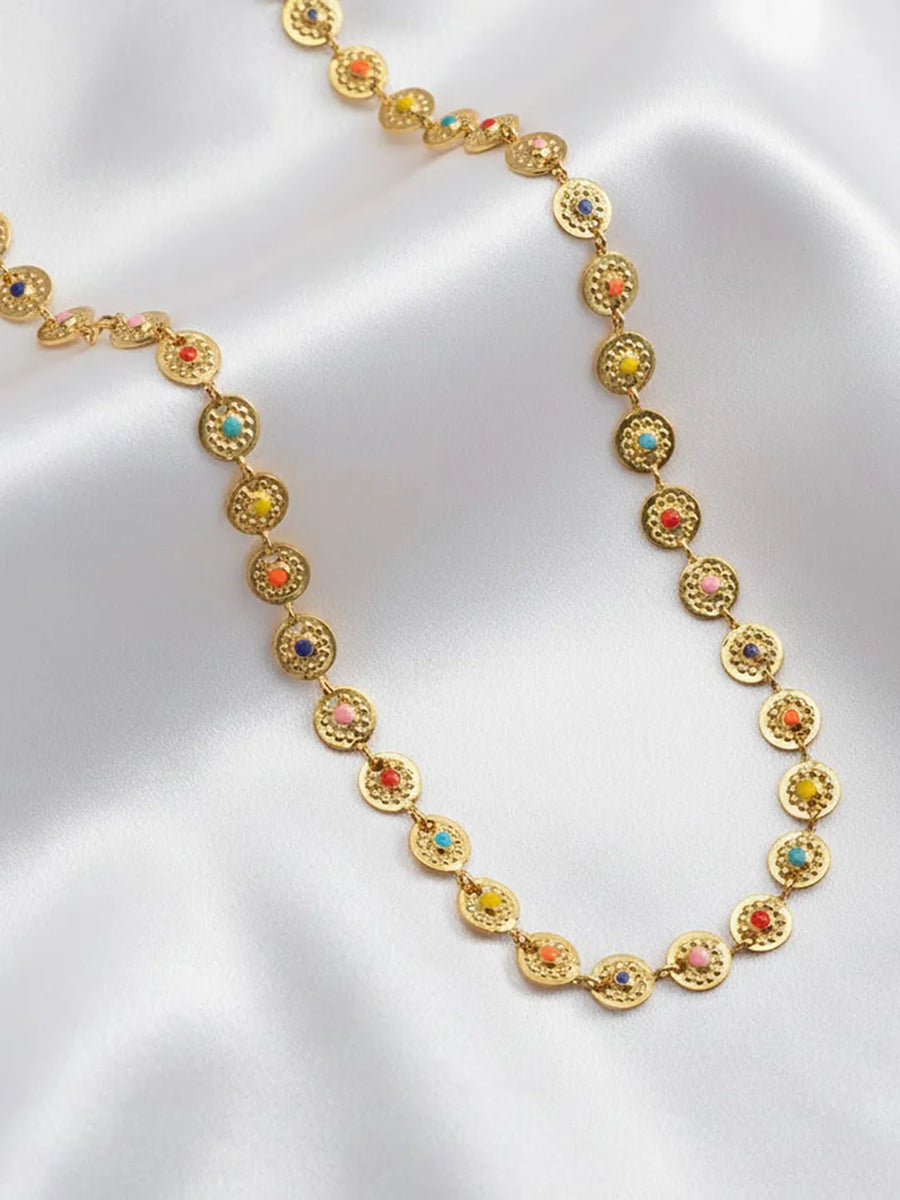 Peora Rainbow Spark Belly Chain - Multi colour