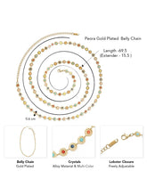 Peora Rainbow Spark Belly Chain - Multi colour