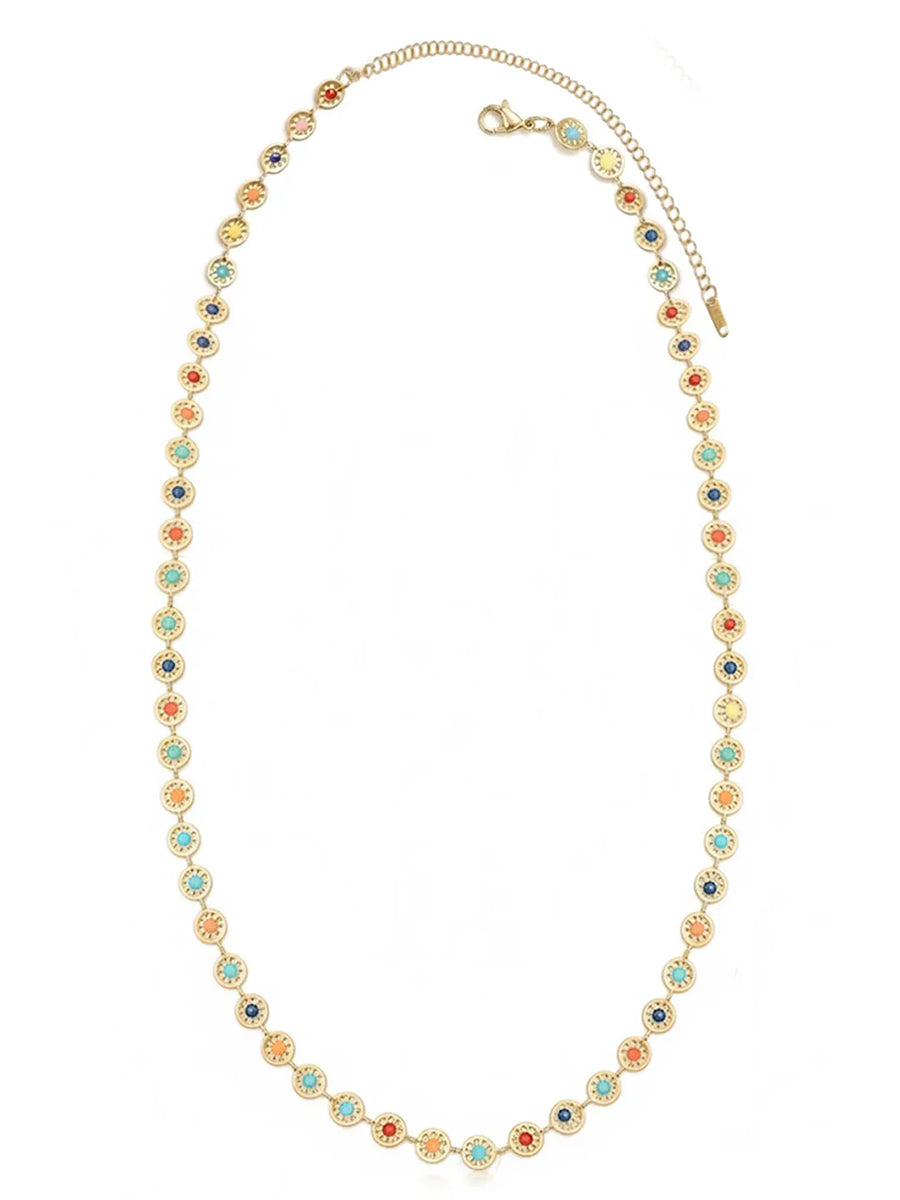 Peora Rainbow Spark Belly Chain - Multi colour