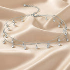 Peora Delicate Charm Layer Silver Belly Chain