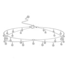 Peora Delicate Charm Layer Silver Belly Chain