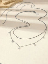 Peora Crystal Drop Charm Belly Chain - Silver