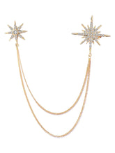 Peora Double Chain Brooch – Elegant & Statement Accessory