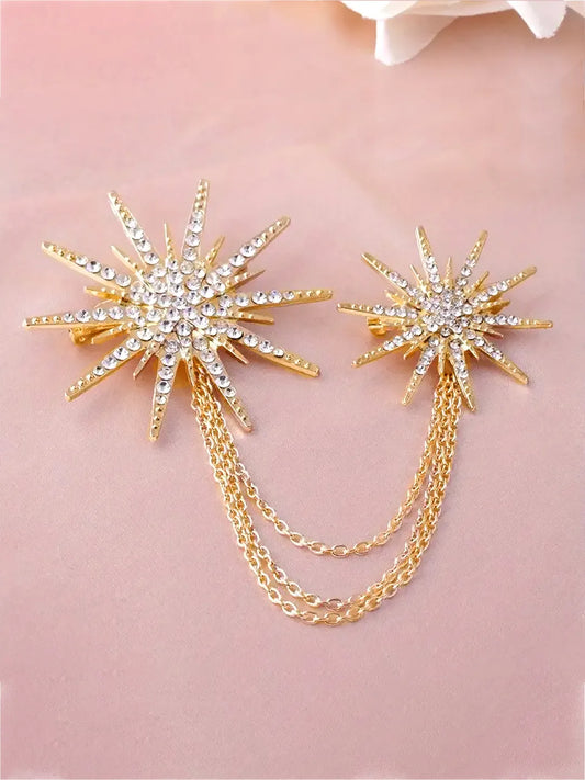 Peora Twinkling Star Brooch – Sparkle with Every Look