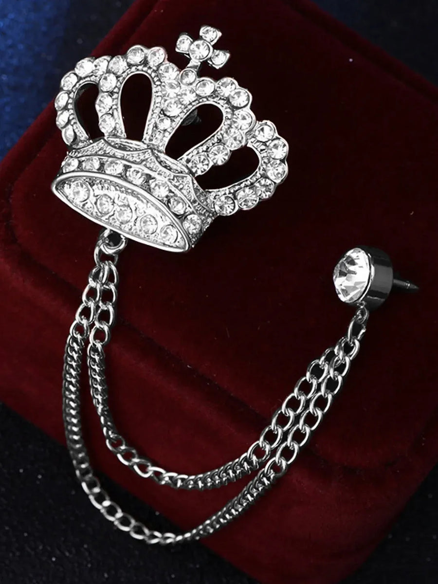 Peora Crown Shaped Brooch Pin – Royal & Stylish Accessory
