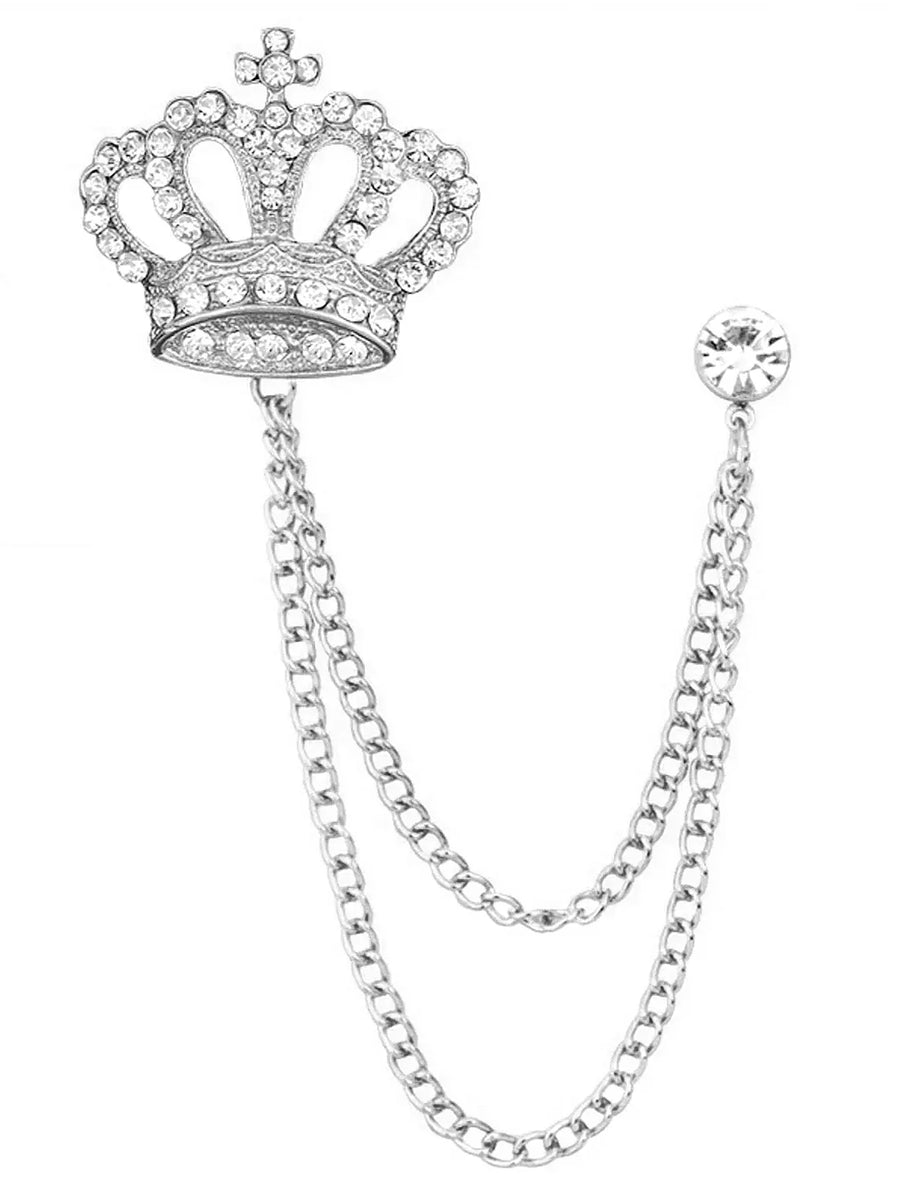 Peora Crown Shaped Brooch Pin – Royal & Stylish Accessory