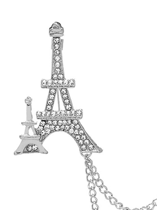 Double Chain Brooch – Royal & Elegant Layered Pins | Peora