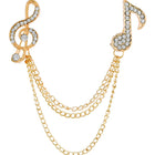 Double Chain Brooch – Stylish & Royal Brooch Designs | Peora

 