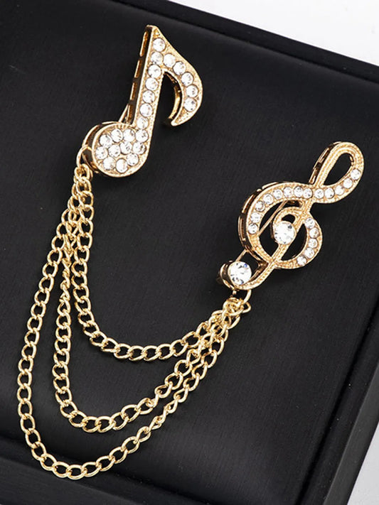 Double Chain Brooch – Stylish & Royal Brooch Designs | Peora

 